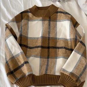 Plaid pullover